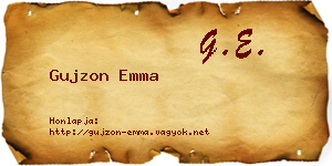 Gujzon Emma névjegykártya